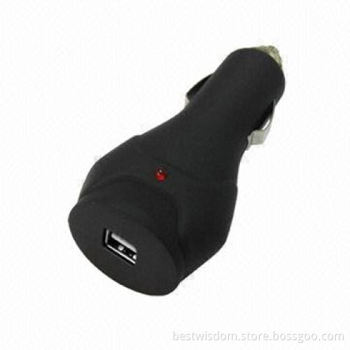 Car Charger with One USB Connector and 1A Output Current, CE and RoHS Certificate